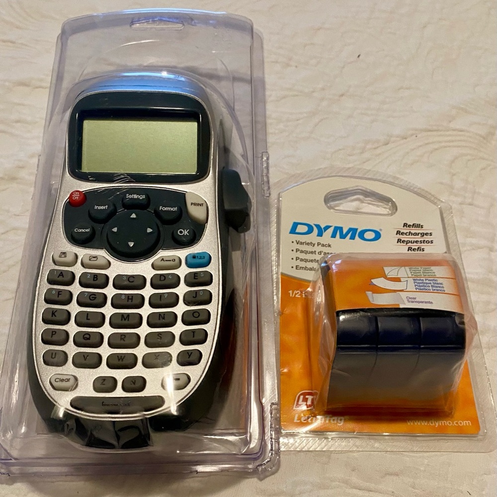 DYMO LetraTag Label Maker + Refill Variety Pack | New in Box